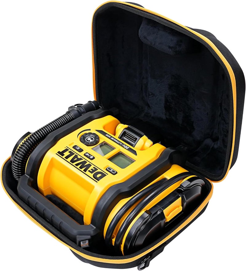 MeEazy Hard Case, Protective Custom-Fit Padded Storage Bag with YKK Zippers, Form-Fitting Shell, and Wide Shoulder Strap for DEWALT DCC020IB 20V Max Air Compressor Tire Inflator (CASE ONLY) - Image 1